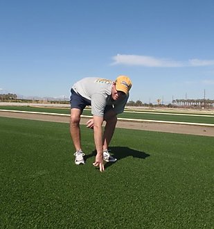 Clay Wood of the A's picking his new field