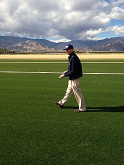 Luke Yoder of the Padres checking in on his new field